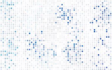 Çemberli ışık çok renkli vektör soyut deseni. İş tasarımınız için geometri şablonu. Renkli kürelerle arka plan.