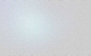 Koyu mavi vektör afiş daireler, Küre ile. Soyut noktalar. Yarı ton tarzı renkli gradyan ile arka plan sanat bubbles.