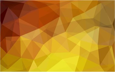 Turuncu vektör çokgen çizim, hangi üçgen oluşur ışık. Üçgen tasarım işiniz için. Yaratıcı geometrik arka plan gradyan ile Origami tarzında