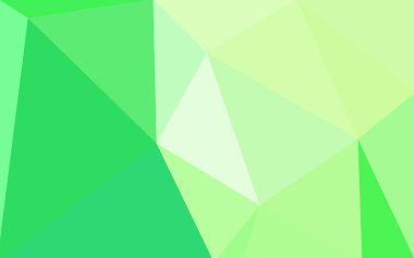 Açık yeşil vektör bulanık arka plan tasarımı. Origami tarzında gradyan ile Geometrik arkaplan. 