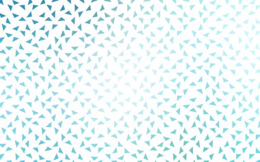 Açık mavi, vektör geometrik basit minimalist arka plan, beyaz arka plan üzerinde üçgen oluşur yeşil. İş tasarımınız için gradyan ile üçgen desen. 