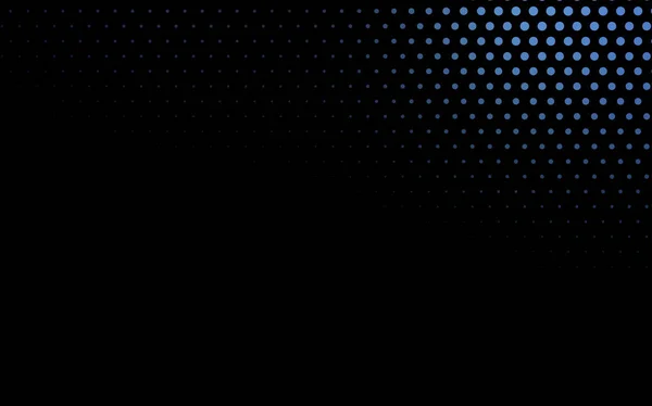 円のあるダークブルーベクトル抽象パターン ビジネスデザインのジオメトリテンプレート 色球の背景 — ストックベクタ