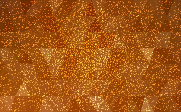 Licht Orange Vektor Weihnachten Polygon Hintergrund Low Poly Illustration Bestehend — Stockvektor