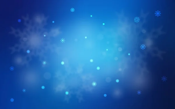 浅蓝色向量背景与圣诞节雪花 现代几何抽象插图与冰晶体 商业广告的新年设计 — 图库矢量图片