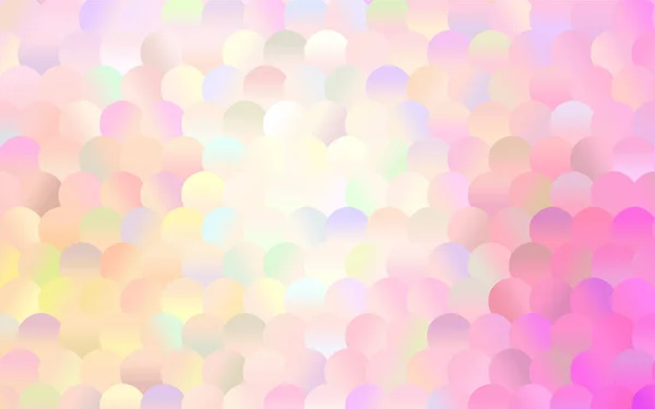 深粉红色 黄色矢量横幅 抽象斑点 彩色渐变半色调风格的艺术气泡背景 — 图库矢量图片