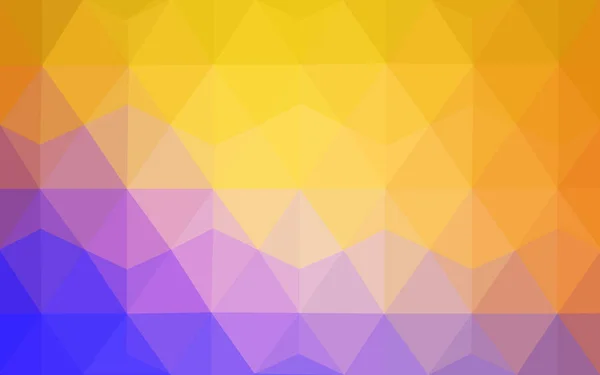 Hellblaues Gelbes Vektormuster Dreieckschablone Geometrisches Muster Routine Mit Dreiecksformen Wiederholen — Stockvektor