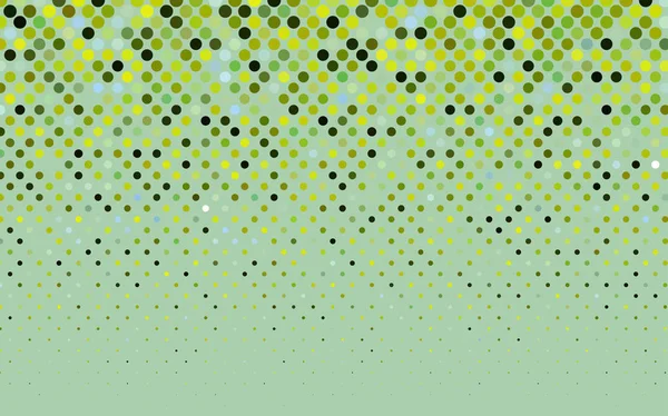 Hellgrüner Gelber Vektor Moderner Geometrischer Kreis Abstrakter Hintergrund Gepunktete Texturvorlage — Stockvektor