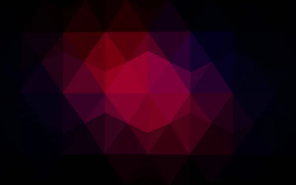 Rose Foncé Illustration Polygonale Vectorielle Rouge Qui Composent Triangles Conception — Image vectorielle