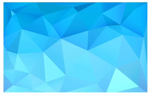 抽象的な光の青いベクトル テクスチャ ポリゴン背景です ぼやけて三角形デザイン パターンは背景に使用することができます — ストックベクタ