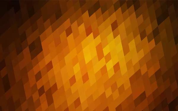Dark Orange Vector Blurry Rectangular Background Geometric Background Square Style — Stock Vector