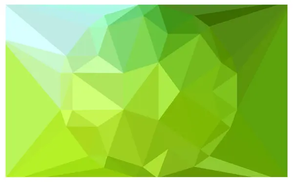 Light Green Yellow Vector Polygonal Illustration Que Consistem Triângulos Com — Vetor de Stock