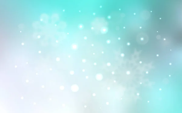 Light Blue Vector Template Ice Snowflakes 추상적 묘사에 결정을 사용하 — 스톡 벡터