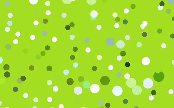 Hellgrünes Gelbes Vektor Abstraktes Muster Mit Kreisen Geometrie Vorlage Für — Stockvektor