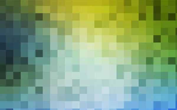 Světle Modrá Zelená Vektor Rozmazaný Obdélníkové Pozadí Geometrické Pozadí Square — Stockový vektor