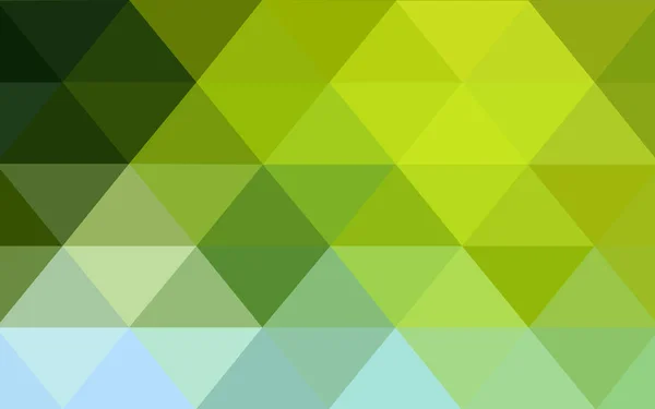 Verde Claro Patrón Vectorial Amarillo Plantilla Triangular Muestra Geométrica Repetir — Vector de stock