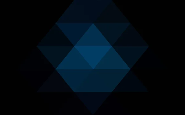 Dark Blue Векторная Многоугольная Иллюстрация Состоящая Треугольников Треугольный Дизайн Вашего — стоковый вектор