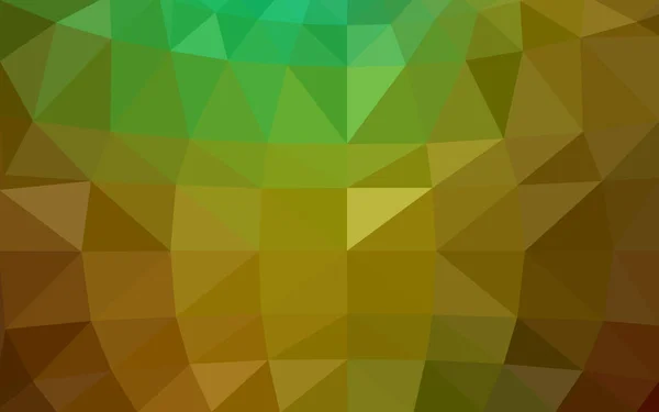 Verde Claro Vector Amarillo Abstracto Texturizado Fondo Poligonal Diseño Triángulo — Vector de stock