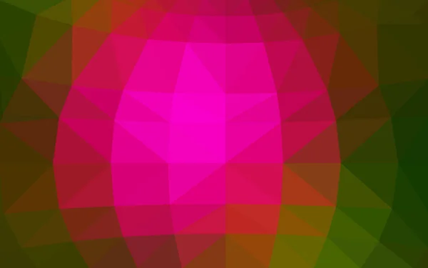 Tumma Pinkki Vihreä Vektori Kuvio Kolmion Muotoinen Malli Geometrinen Näyte — vektorikuva