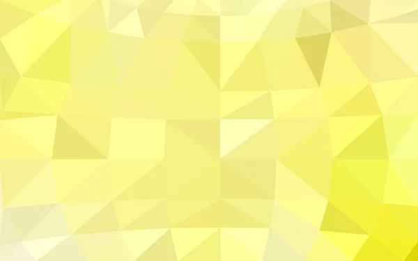 Fond Polygonal Texturé Abstrait Vecteur Jaune Clair Design Triangle Flou — Image vectorielle