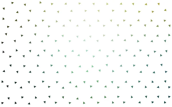 Verde Claro Vetor Amarelo Fundo Colorido Abstrato Que Consistem Triângulos —  Vetores de Stock