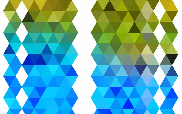 Hellgelbe Vektor Polygonale Vorlage Farbenfrohe Abstrakte Illustration Mit Farbverlauf Brandneues — Stockvektor