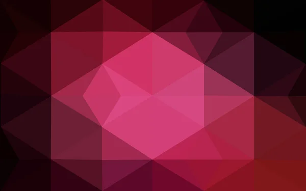 Ilustração Poligonal Vetor Rosa Escuro Que Consiste Triângulos Padrão Triangular —  Vetores de Stock