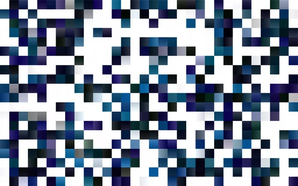 Tmavé Blue Vektorové Pozadí Obdélníků Čtverců Prošívaná Deka Deka Geometrický — Stockový vektor