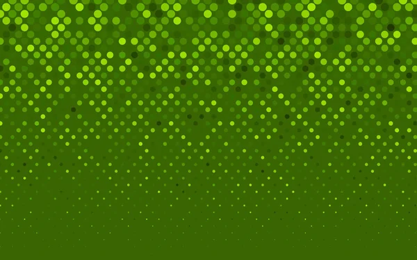 Luz Verde Vetor Banner Com Círculos Esferas Manchas Abstratas Fundo — Vetor de Stock