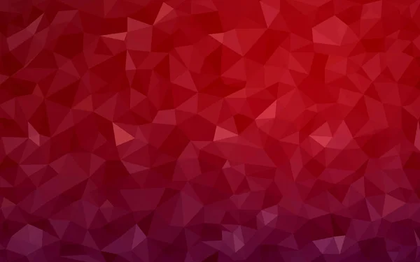Dunkelroter Vektor Verschwommenes Dreieck Hintergrunddesign Geometrischer Hintergrund Origami Stil Mit — Stockvektor