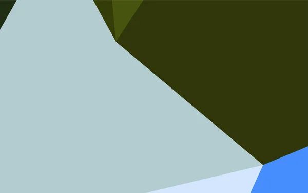 Azul Claro Fondo Triángulo Borroso Vector Verde Ilustración Abstracta Geométrica — Archivo Imágenes Vectoriales