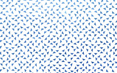 Işık BLUE vektörü soyut renkli arkaplan, üçgenlerden oluşur. Beyaz arkaplanda renkli üçgenler olan desen.