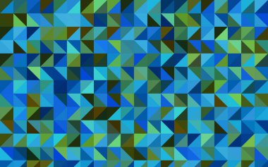 Açık mavi, vektör soyut mozaik şablon yeşil. Renkli resimde gradyan ile soyut tarzda. İş tasarımınız için tamamen yeni bir şablon.