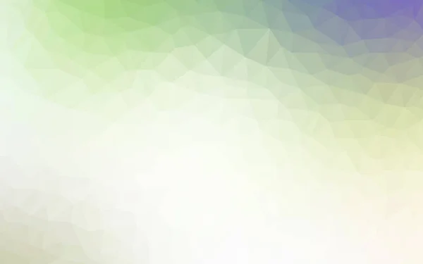 Hellgrüner Vektor Abstrakt Strukturierter Polygonaler Hintergrund Verschwommenes Dreieck Design Muster — Stockvektor
