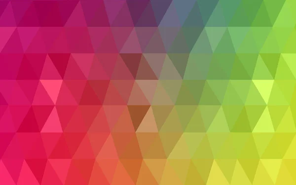 光の多色ベクトルぼやけて三角形背景デザイン グラデーションを用いた折り紙スタイルの幾何学的な背景 — ストックベクタ
