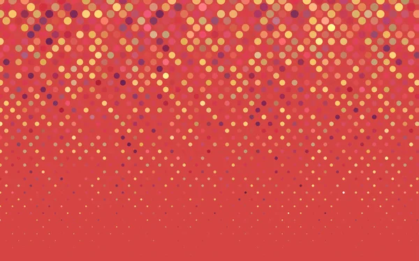 Rouge Clair Bannière Vectorielle Jaune Avec Cercles Sphères Des Endroits — Image vectorielle