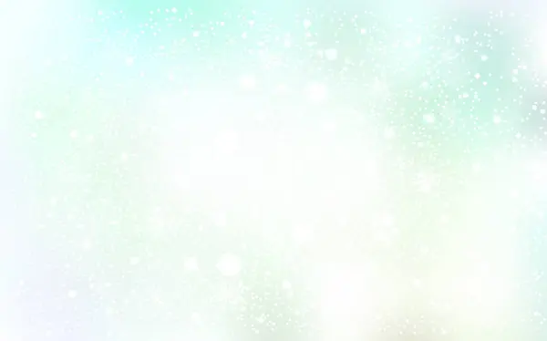Светло Зеленое Векторное Покрытие Красивыми Снежинками Современная Геометрическая Абстрактная Иллюстрация — стоковый вектор