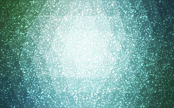 Світло Синій Зелений Вектор Низькому Поле Кристал Фону Сніжинок Багатокутник — стоковий вектор