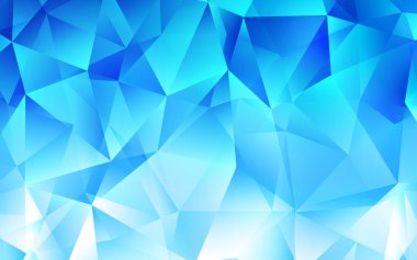 Kristaller, üçgen ışık mavi vektör şablonu. İllüstrasyon renkli üçgenler dizi. Şablon arka plan olarak kullanılabilir.