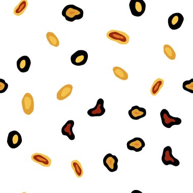 Kabarcıkları ile sorunsuz arka plan ışık turuncu vektör. Modern Soyut illüstrasyon renkli su ile bırakır. Desen tasarım pencere panjur, perdeler.