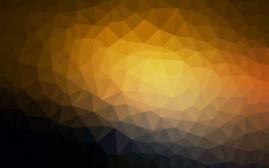 Koyu turuncu vektör degrade üçgenler desen. Gradyan ile zarif parlak poligonal illüstrasyon. Web siteniz için yeni bir doku.