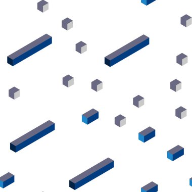 Koyu mavi dikdörtgen tarzı kesintisiz, izometrik doku vektör. Glitter soyut resim dikdörtgen şekiller ile. Doku pencere panjur, perdeler için.