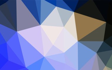 Hafif mavi vektör poligonal model. Gradyan ile Origami tarzında yaratıcı geometrik şekil. Cep telefonu arka plan için şablon.