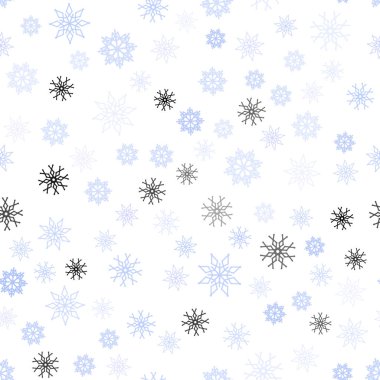 Hafif mor vektör renkli kar taneleri ile sorunsuz doku. Modern geometrik soyut Illustration kristalleri ile buz. Tekstil, kumaş, duvar kağıtları için tasarım.