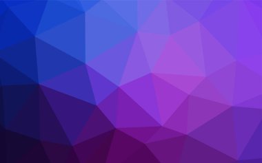 Koyu mor vektör poligonal model. Gradyan ile poligonal soyut resim. Afiş için tamamen yeni şablon.