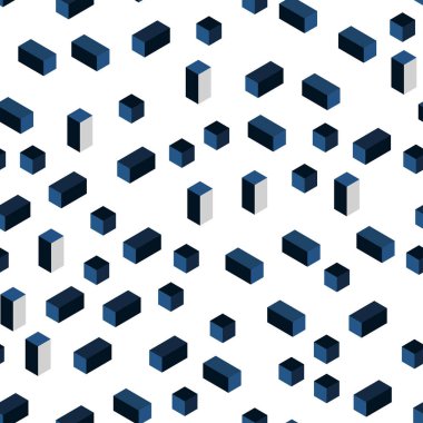 Koyu mavi çizgiler, dikdörtgenler kesintisiz, izometrik düzeniyle vektör. Dikdörtgenler ile soyut degrade illüstrasyon. Desen tasarım kumaş, duvar kağıtları.
