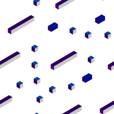 Koyu pembe, mavi kesintisiz, izometrik zemin rhombus ile vektör. Dikdörtgenler renkli gradyan ile arka plan üzerinde. Kartvizit, Web siteleri için şablon.