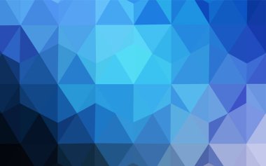Koyu mavi vektör degrade üçgenler desen. Geometrik şekil gradyan ile Origami tarzında. Web siteniz için yeni bir doku.