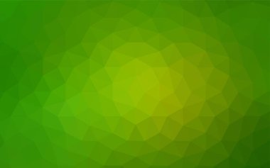 Işık yeşil vektör degrade üçgenler şablonu. Gradyan ile poligonal soyut resim. Marka kitap için yeni şablon.