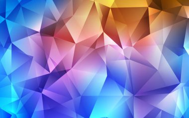 Açık mavi, vektör düzen çizgilerle, üçgenler sarı. Üçgen doğa tarzı ile güzel illüstrasyon. En iyi tasarım, reklam, poster, afiş için.