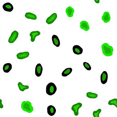 Işık yeşil vektör disklerle sorunsuz doku. Renkli gradyan ile arka plan üzerinde bulanık kabarcıklar. Desen tasarım pencere panjur, perdeler.